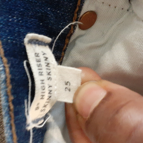 Madewell skinny blue jeans size 25 - Picture 12 of 16